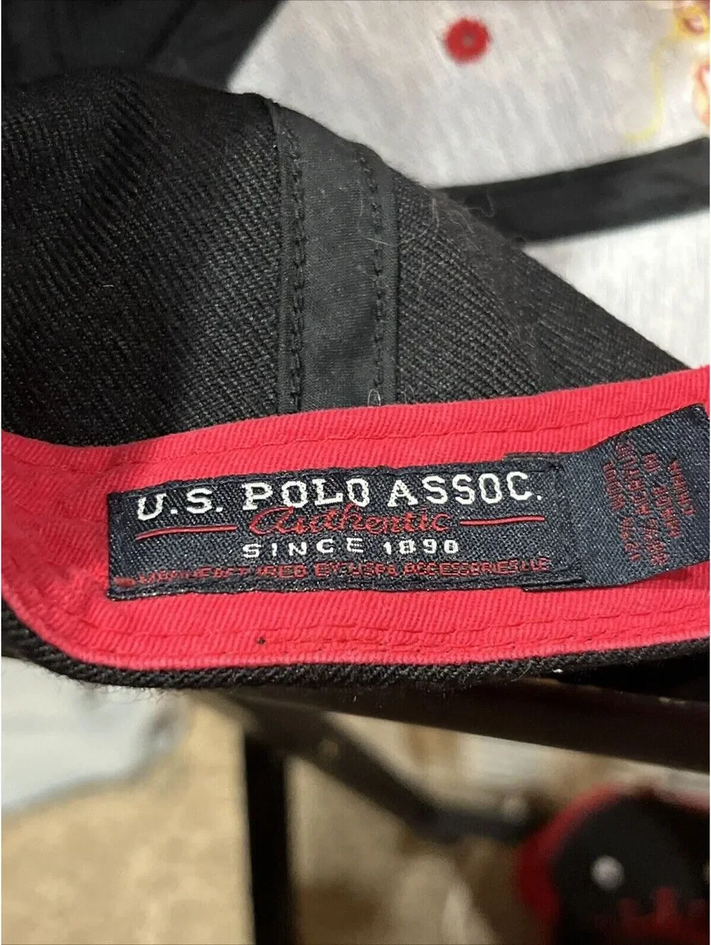 US Polo Assn Authentic 1890 Black Baseball Cap